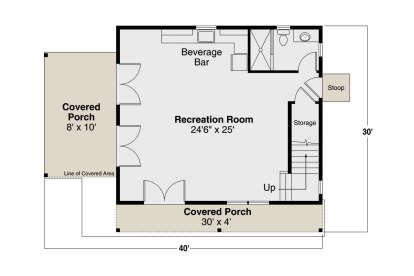 Main Floor  for House Plan #035-01090