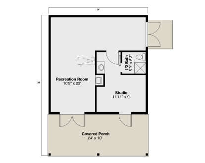 Main Floor  for House Plan #035-01092