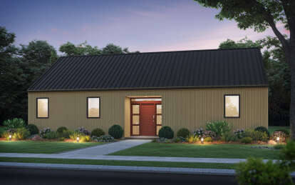 Contemporary House Plan #2559-01031 Elevation Photo