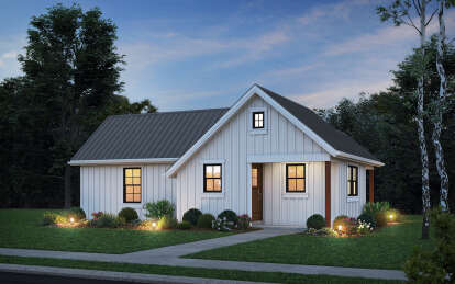 Modern Farmhouse House Plan #2559-01032 Elevation Photo