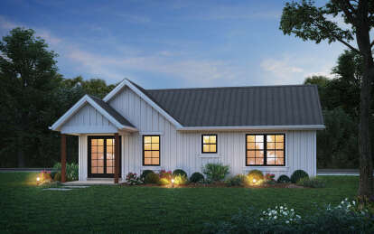 Modern Farmhouse House Plan #2559-01032 Elevation Photo