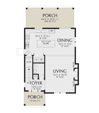 Main Floor  for House Plan #2559-01036