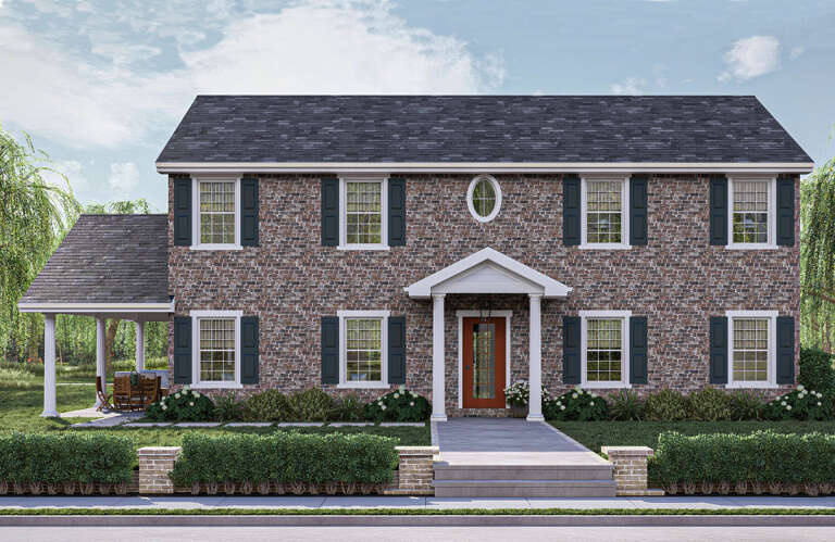 Colonial Plan - 1,695 Square Feet, 2 Bedrooms, 2.5 Bathrooms | Floor ...