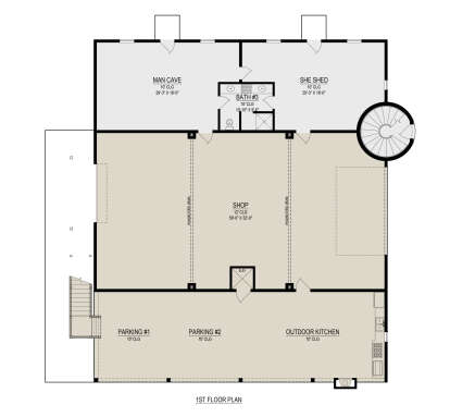 First Floor for House Plan #2473-00002