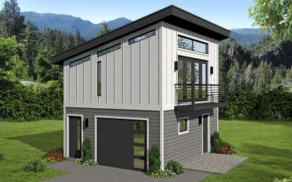 Modern House Plan #940-01051 Elevation Photo
