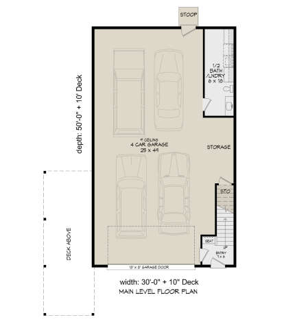 First Floor for House Plan #940-01053