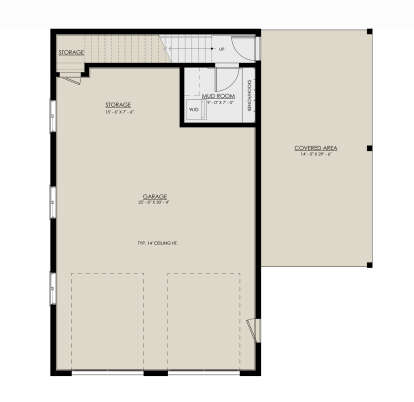 Garage Floor for House Plan #8937-00098