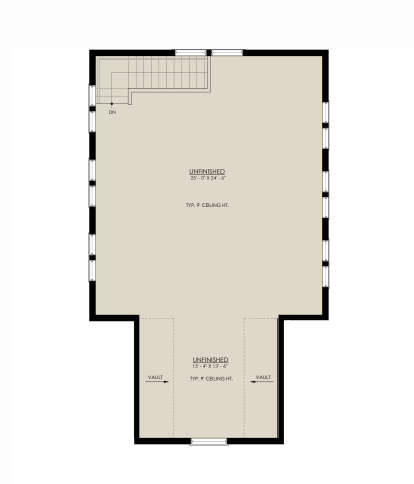 Alternate Second Floor Layout for House Plan #8937-00098