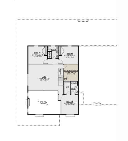 Second Floor for House Plan #5032-00272