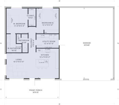 Main Floor  for House Plan #625-00001