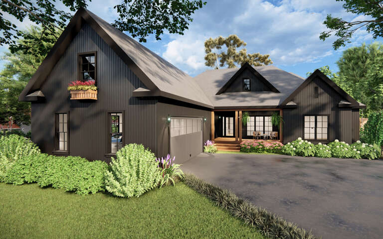 House Plan House Plan #31159 Angled Front Elevation