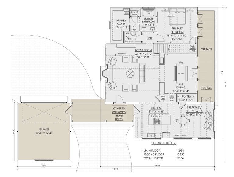 House Plan House Plan #31161 Drawing 1