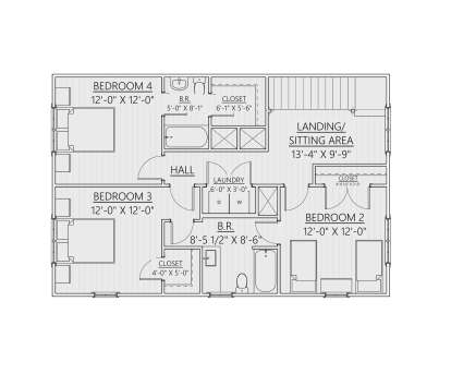 Second Floor for House Plan #8687-00021