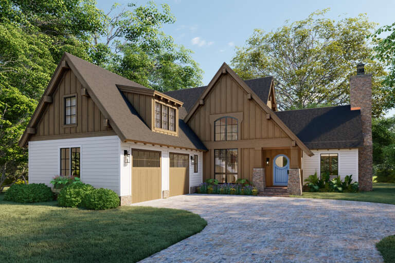 House Plan House Plan #31162 Angled Front Elevation