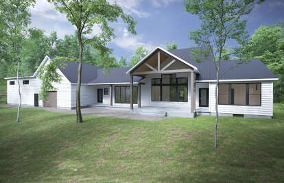 Modern Farmhouse House Plan #1958-00037 Elevation Photo