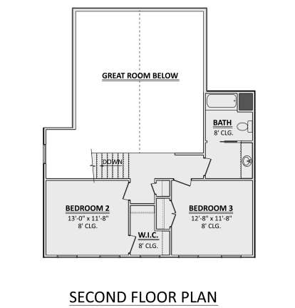 Second Floor for House Plan #1958-00037