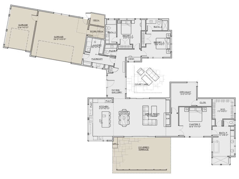 House Plan House Plan #31166 Drawing 1