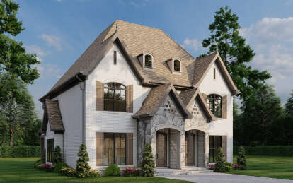 French Country House Plan #110-01112 Elevation Photo