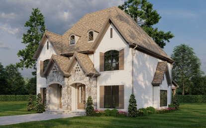 French Country House Plan #110-01112 Elevation Photo