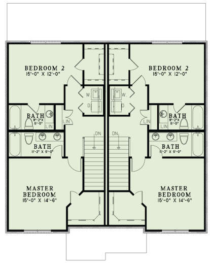Second Floor for House Plan #110-01112