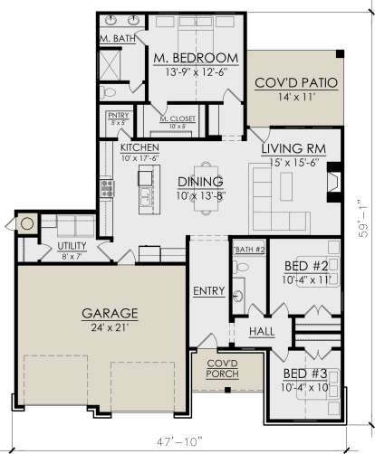 Main Floor  for House Plan #7071-00030