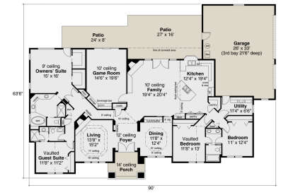 Main Floor  for House Plan #035-01093
