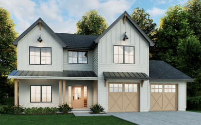 Modern Farmhouse House Plan #8244-00004 Elevation Photo