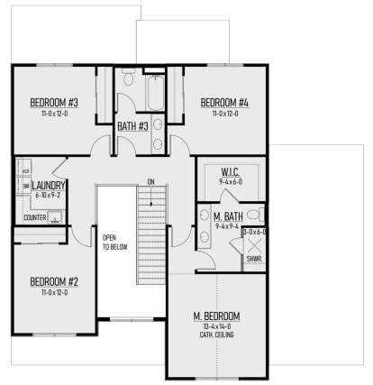Second Floor for House Plan #8244-00004