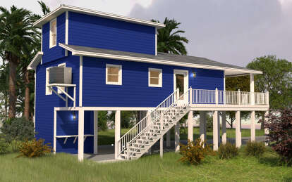 Coastal House Plan #9300-00096 Elevation Photo
