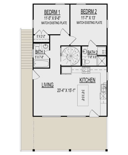 Main Floor for House Plan #9300-00096