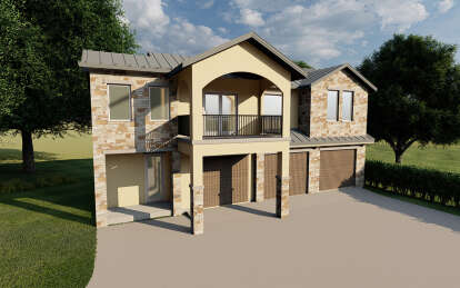 European House Plan #9300-00097 Elevation Photo