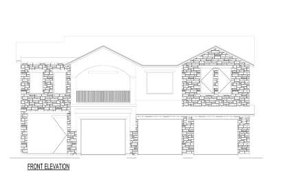 European House Plan #9300-00097 Elevation Photo