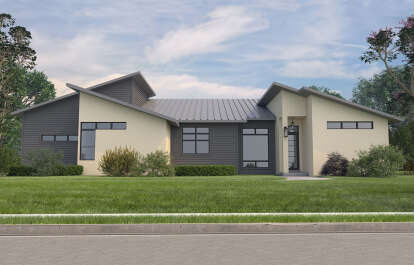 Contemporary House Plan #9300-00098 Elevation Photo