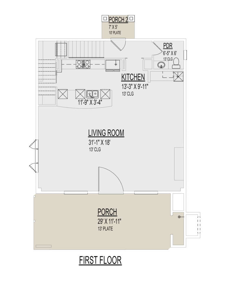 House Plan House Plan #31184 Drawing 1