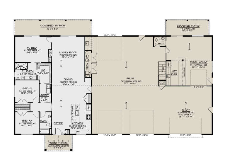 House Plan House Plan #31185 Drawing 1