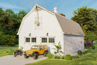 Barn House Plan #940-01059 Elevation Photo