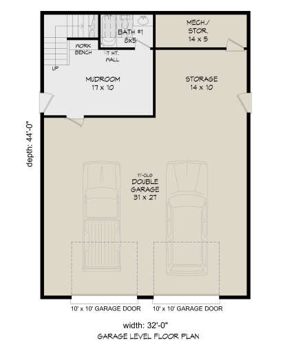 Garage Floor for House Plan #940-01059