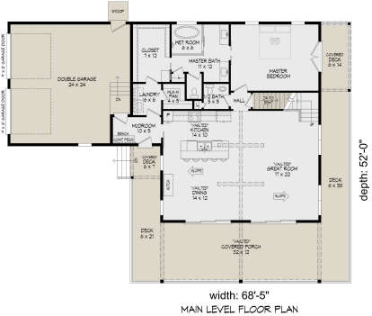Main Floor  for House Plan #940-01060
