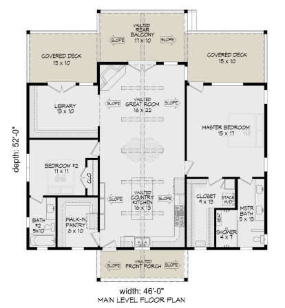 Main Floor  for House Plan #940-01062
