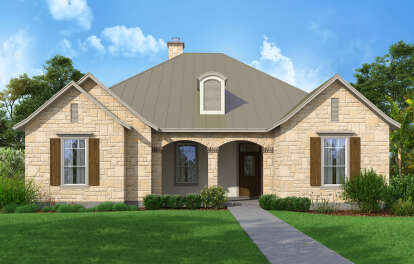 Ranch House Plan #9300-00102 Elevation Photo