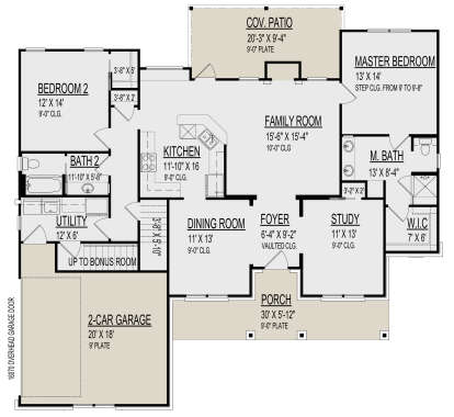 Main Floor  for House Plan #9300-00104