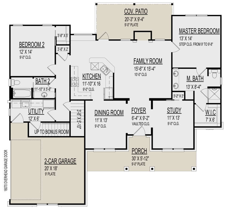 House Plan House Plan #31195 Drawing 1