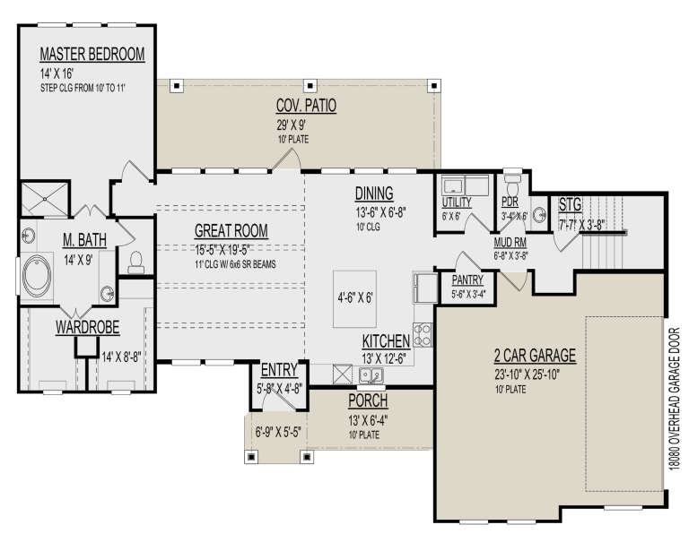 House Plan House Plan #31197 Drawing 1
