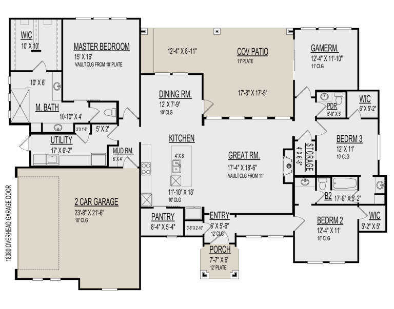 House Plan House Plan #31199 Drawing 1
