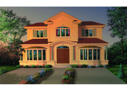 4 Bed, 3 Bath, 2480 Square Foot House Plan - #034-00036