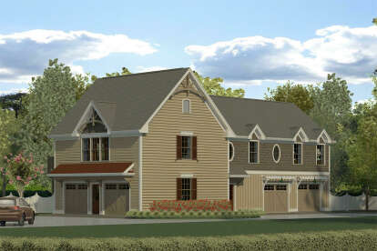 Traditional House Plan #6082-00225 Elevation Photo