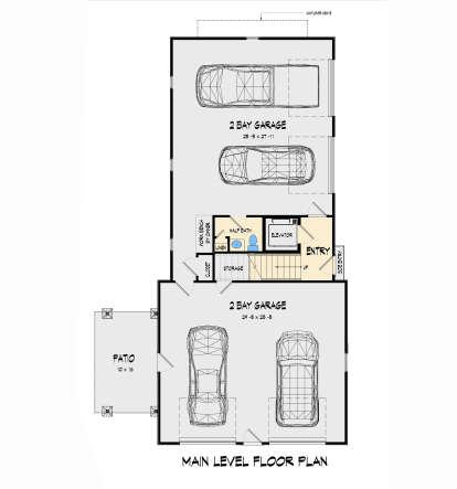 First Floor for House Plan #6082-00225