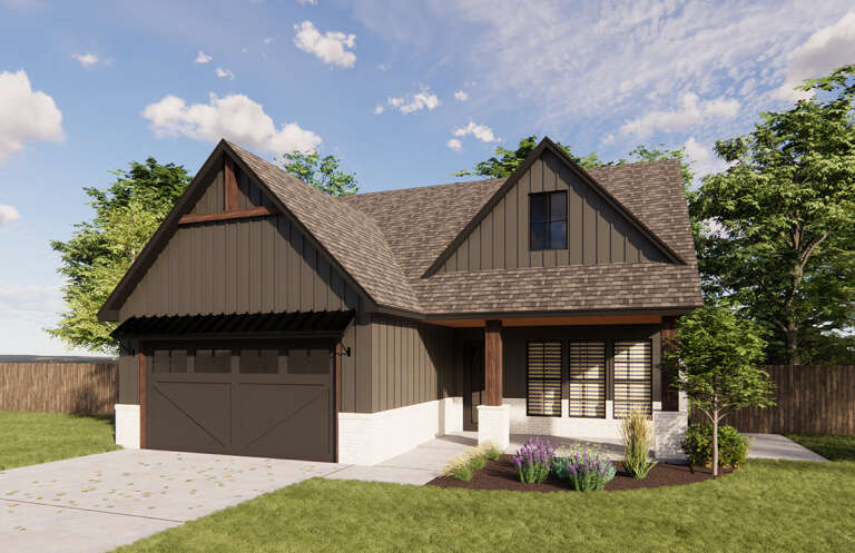 House Plan House Plan #31201 Angled Front Elevation