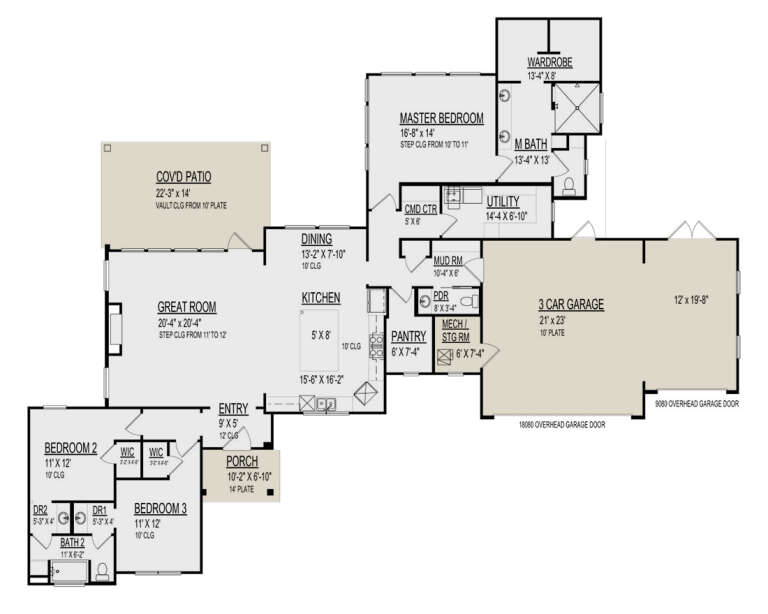 House Plan House Plan #31203 Drawing 1