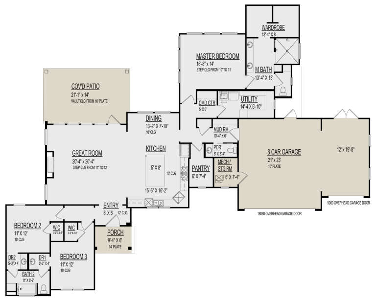 House Plan House Plan #31203 Drawing 1